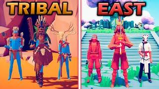 TRIBAL WARRIORS vs GREAT DYNASTY - Totally Accurate Battle Simulator | TABS
