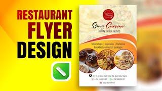 HOW TO DESIGN A RESTAURANT FLYER | CORELDRAW X7 TUTORIAL