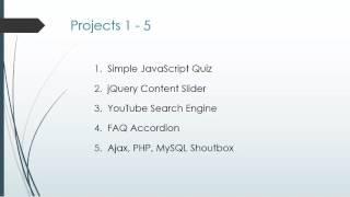 Projects In JavaScript  JQuery  Udemy