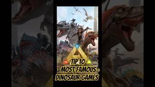 Top 10 most famous dinosaur games pt 1 #dinosaurs #prehistoric #trending #viralshort #shorts