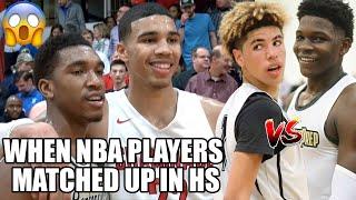 NBA PLAYERS MATCHING UP IN HIGH SCHOOL!