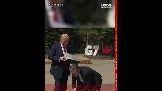 "I like them" Trump announces trade deal with the UK at G7 summit