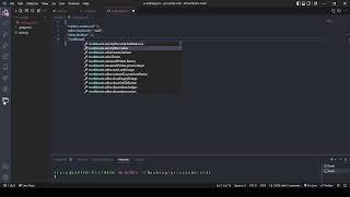 VS Code: the activity bar with settings.json