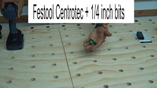 Festool Centrotec + 1:4 inch bits