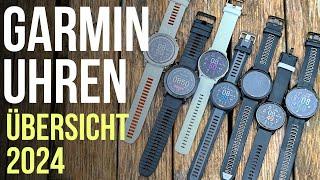 Garmin Sportuhren im Vergleich 2024!  Fenix Forerunner Venu Vivoactive Instinct und mehr