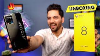 realme 8 Retail Unit - Unboxing & Hands On | Amoled | 64MP | 5000 mAh | 30W