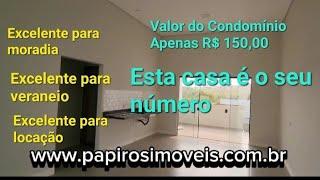 Linda Casa em Condomínio Fechado ■ Tatui  SP ■ Excelente oportunidade de Moradia ou Veraneio