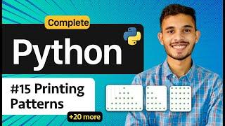 Printing Patterns | Nested loop in python | Python for beginners