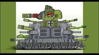 How To Draw Monster Tank VK-44 + KV-44 M2 | HomeAnimations - Cartoons About Tanks