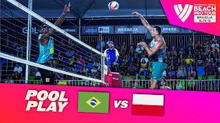 Evandro/Arthur vs. Bryl/Łosiak - Pool Play Highlights | Brasilia 2024 #BeachProTour