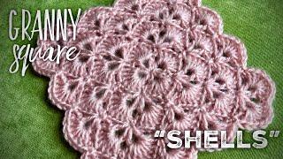 СУПЕР УЗОР для вязания крючком: БАБУШКИН КВАДРАТ РАКУШКАМИ!!!  “Shells” granny square