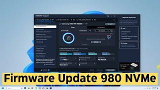 How to Update Samsung SSD NVMe 980 Pro Firmware with Samsung Magician Software Update SSD NVMe 980