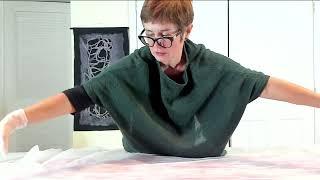 How to make a Nuno felted scarf with silk fringes