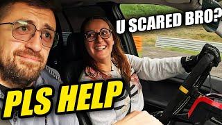 She Scared Me in Her E36 ShtBox Drift Missile! // Nürburgring