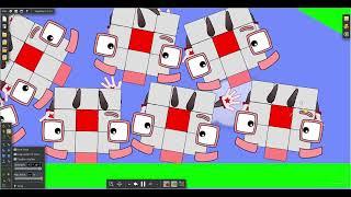 Numberblocks 0 to 1000000 Battle 64 in Algodoo (V2)