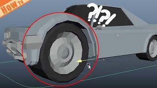 How to rig wheel rotation without expression (multiplyDivide node) in Maya