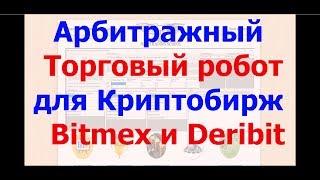 Арбитражный Торговый робот для Криптобирж Bitmex и Deribit