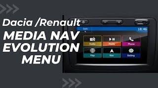 Dacia/Renault 2017 Media Nav Evolution Menu