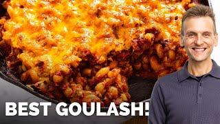 The Best Homemade Goulash! | Pasta and tomatoes made in under an hour!