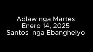 January 14, 2025 Daily Gospel Reading Cebuano Version