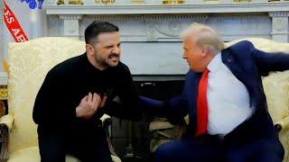 Trump Fist Fight Zelensky in Meeting (AI Memes)