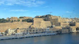 Shayndel The Sightseer is live! Approaching La Valleta, Malta Port