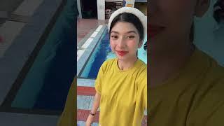 DISTA NYOBAIN KOLAM RENANG BARU #viralvideos #modelcilik #viralditiktok #viralvideo