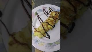 Sweet Omelette | Omelette | Chocolate Omelette | بيض مقلي حلو | #omelette #egg #shorts #بيض #cwa