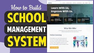 How to Make School Management System Website in WordPress - Attendance, Results, Timetable, SMS 2022