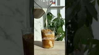 Fluffy coffee with homemade pistachio milk #coffee