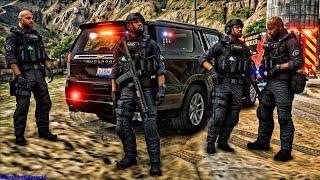 Playing GTA 5 As A POLICE OFFICER SWAT Patrol | GTA 5 Lspdfr Mod