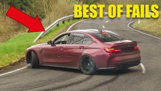 BEST OF CAR FAILS, CLOSE CALLS, KARENS, POLICE 2024 - BMW M, Audi RS, AMG, Lamborghini..