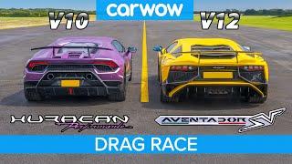 Lamborghini Aventador SV v Huracan Performante  - DRAG RACE, ROLLING RACE & BRAKE TEST