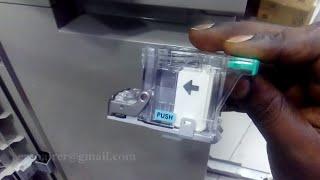 canon  staple - how to install staple cartridge