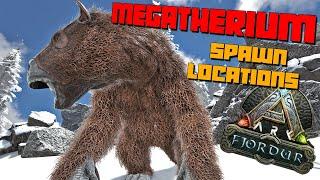 ARK: Fjordur | MEGATHERIUM Spawn Locations | Best Spots To Find Them!