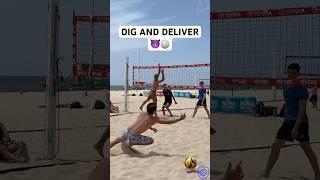 DEFENSE and DELIVER #beachvolleyball #volleyball #volleyballworld #volleyballplayer #haikyuu