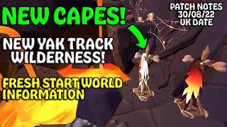 New Yak Track! - Wilderness Cosmetics! - Fresh Start World Info - Patch Notes 30/08/22