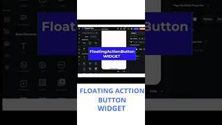 FLUTTERFLOW FLOATING ACTTION BUTTON #flutterflow #videotutorial #shorts #floatingactionbutton