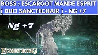 ELDEN RING DOUBLE BOSS : ESCARGOT MANDE ESPRIT ( DUO SANCTECHAIR ) NG +7 - FULL FIGHT