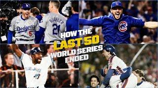 The FINAL PLAY of EVERY World Series from the LAST 50 YEARS!