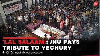 JNU pays homage to its dear comrade Sitaram Yechury