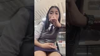 periscope beauty vlogs cute girl on bg live at the school  , episode171 part2