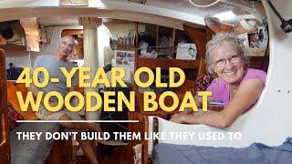 40-YEAR OLD WOODEN DIY SAILBOAT: they don't build them like they used to