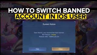 HOW TO SWITCH BANNED ACCOUNT IN IOS TO ANOTHER ACCOUNT | TUTORIAL 2023