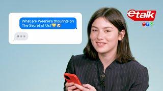 Gracie Abrams Texts Her Fans | Etalk