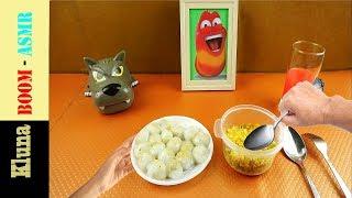 Eating fried rice and floating cake ! Kluna Tik Style Dinner # 32 | ASMR eating sounds no talk