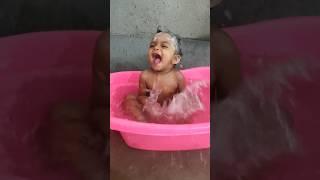 baby bath video #cutebaby #viral #shorts #trending