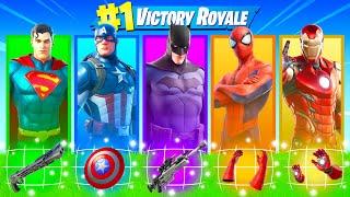 The *RANDOM* SUPERHERO Skin Challenge in Fortnite!