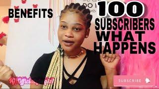 100 SUBSCRIBERS benefits on YOUTUBE!!! Important Facts!!!