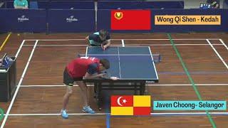 Javen Choong vs Wong Qi Shen | Men's single Final | 57th MTTC 2022